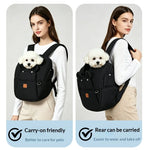 Load image into Gallery viewer, Cute Warm Portable Lightweight Pet Front Chest Backpack Dual Shoulder Outdoor Travel Carry Bag for Cats & Dogs Pet Accessories