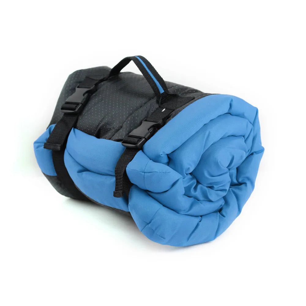 Waterproof foldable roll up travel dog bed   for camping & road trips
