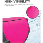 TLX-0484480 Reflective Waterproof Dog Life Jacket for Swimming and Boating, Pink, Orange, Yellow, Sizes XS-XL - Image 4