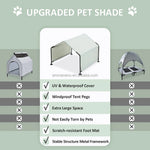 TLX-9524864 Breathable Mesh Portable Dog Tent for Camping and Outdoor Use, 420D Polyester, White, 121.92 x 121.92 x 91.44 cm - Image 5