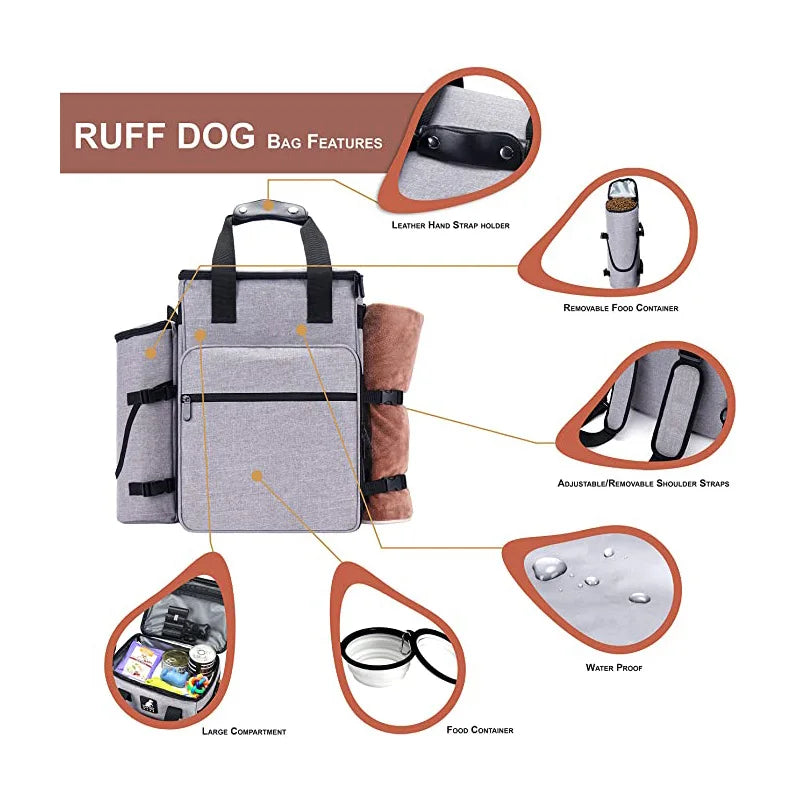 Waterproof portable organizer for dogs