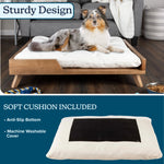 TLX-5193728 Padded Elevated Sand Resistant Dog Bed - Wood Construction, Triangle Shape, Natural Flavor, Customized Size - Image 3