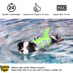 TLX-4374528 Breathable Mesh Dog Life Jacket for Swimming and Boating, Adjustable and Lightweight, Striped Design - Image 3