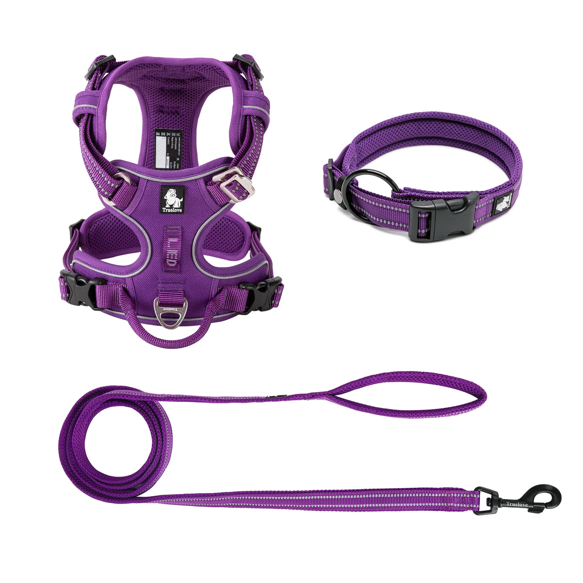 No pull reflective trail collar for dogs