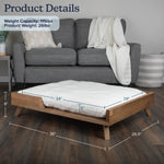 TLX-5193728 Padded Elevated Sand Resistant Dog Bed - Wood Construction, Triangle Shape, Natural Flavor, Customized Size - Image 4