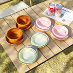 TLX-9027584 Foldable Portable Silicone Bowl for Dogs and Cats - Lightweight, Leak Proof, 2 in 1, Animal Print, 160mm - Image 3