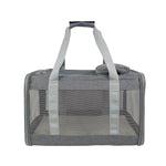 TLX-3522560 Breathable Mesh Foldable Dog Car Seat Carrier, Grey, 47W x 26.5H x 29D cm, Outdoor Travel Pet Carrier - Image 7