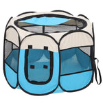 TLX-0124032 Portable Foldable Pet Playpen Tent for Indoor and Outdoor Use, Brown, Lightweight Oxford and Stainless Steel - Image 12