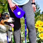 TLX-4505600 Dog Water Leash with Food Water Bottle, Dot Pattern, Red/Blue/Black, 120cm Length, Lightweight, Easy to Clean - Image 6