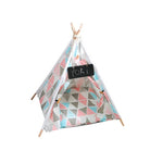 TLX-9861888 Foldable Portable Pet Teepee Tent for Dogs and Cats - Eco-Friendly Wood, Lightweight, Outdoor Use - Image 6