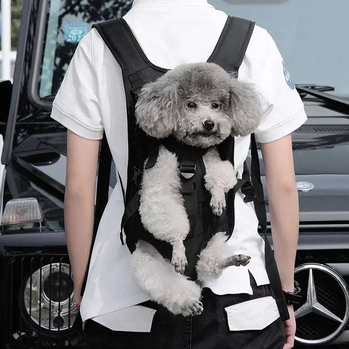 Dog Carrier Backpack Adjustable Dog Pet Cat Front Carrier Backpack Ventilated Dog Chest Carrier for Hiking Camping Travel