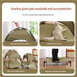 TLX-9459328 Waterproof Adjustable Portable Dog Tent for Camping and Outdoor Use, Oxford Fabric, Lightweight, Washable, Rectangle Shape - Image 5