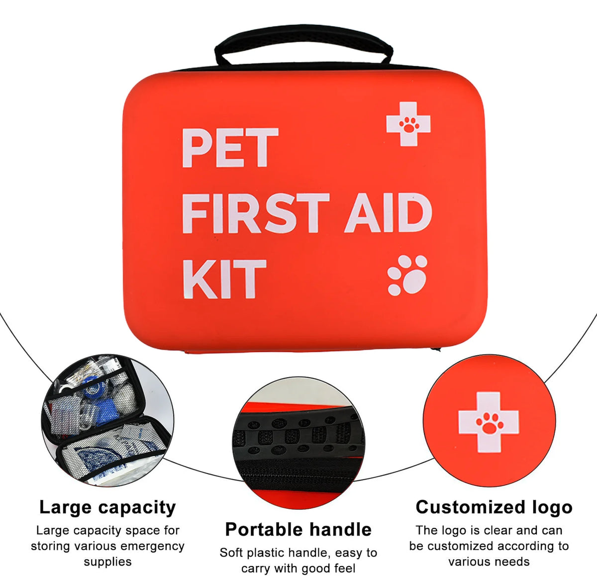 Waterproof portable first aid kit for dogs