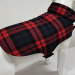 TLX-4314752 Weather Resistant Fleece Jacket for Dogs, Checkered Pattern, Waterproof and Windproof, Size L - Image 3