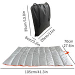 TLX-9688704 Waterproof Foldable Outdoor Towel for Dogs, Oxford Material, Rectangle Shape, Black/Silver, 105x70 cm - Image 9