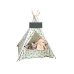 TLX-9861888 Foldable Portable Pet Teepee Tent for Dogs and Cats - Eco-Friendly Wood, Lightweight, Outdoor Use - Image 2
