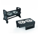 TLX-2932736 Adjustable Elevated Food Container for Medium to Large Dogs - Waterproof Plastic Pet Feeder - Image 2
