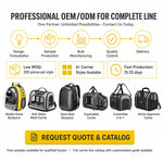 TLX-5292032 Portable Dog Hiking Harness with Saddle Bags, Oxford Material, Lightweight, Scratch-Resistant, Solid Color, Korean-Style - Image 6