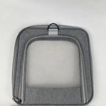 TLX-3522560 Breathable Mesh Foldable Dog Car Seat Carrier, Grey, 47W x 26.5H x 29D cm, Outdoor Travel Pet Carrier - Image 4