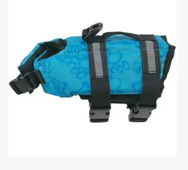 Reflective adjustable dog life jacket   for swimming & boating
