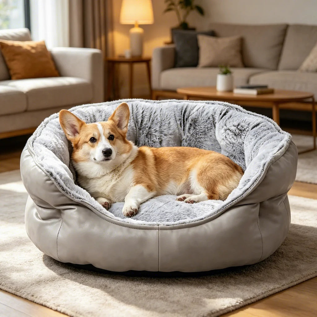 Padded outdoor cushion for dogs