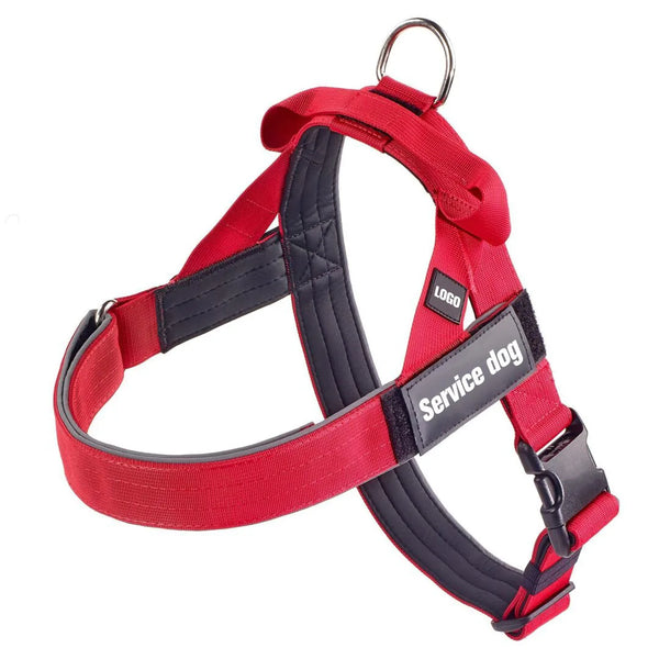 No-Pull Padded Tactical Dog Harness - for Training & Outdoor Walks