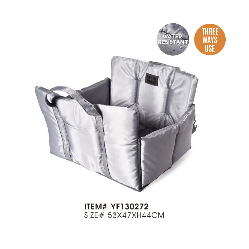 Waterproof foldable dog booster car seat   for small & medium dogs