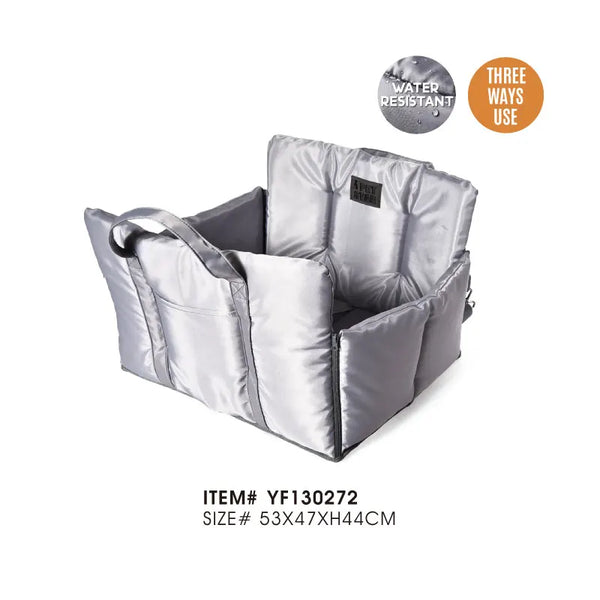 Waterproof Foldable Dog Booster Car Seat - for Small & Medium Dogs