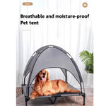 TLX-6307840 Elevated Dog Bed with Canopy for Outdoor Use, Oxford Fabric, Lightweight, Easy to Clean - Image 2