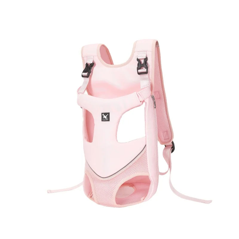 Adjustable dog hiking harness with saddle bags   for trail & travel
