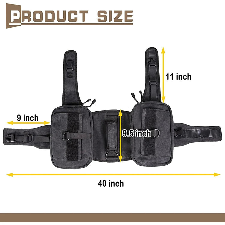 Dog hiking harness with saddle bags   for trail & travel