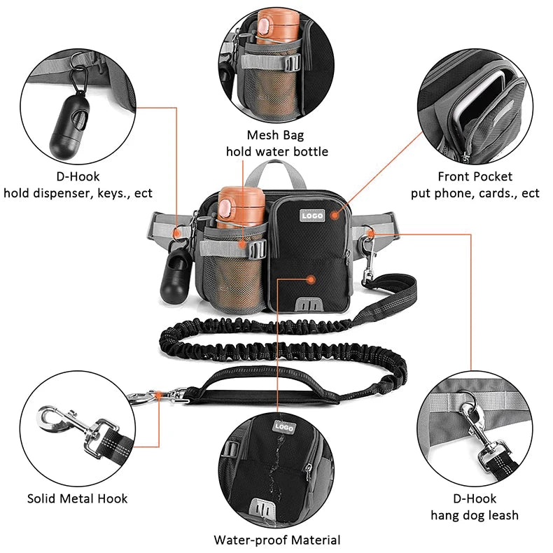 Waterproof adjustable reflective accessories for dogs