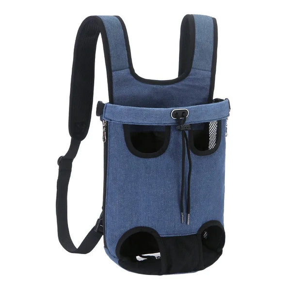 Adjustable Foldable Dog Hiking Harness with Saddle Bags - for Trail & Travel
