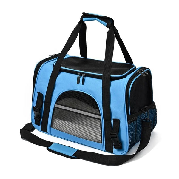 Breathable Mesh Foldable Dog Hiking Harness with Saddle Bags - for Trail & Travel