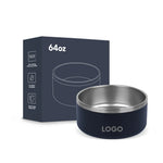TLX-2834432 Stainless Steel Food Container for Dogs and Cats, Rounded Shape, Lightweight, Easy to Clean - Image 1