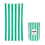 TLX-6406144 Dog Beach Towel Microfiber Fabric Stripe Pattern 80x160cm Lightweight Outdoor Use - Image 13