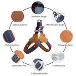TLX-9698048 No-Pull Reflective Dog Hiking Harness for Small, Medium, Large Dogs, Practical Pet Supplies for Daily Use - Image 3
