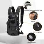 Load image into Gallery viewer, Dog Carrier Backpack Adjustable Dog Pet Cat Front Carrier Backpack Ventilated Dog Chest Carrier for Hiking Camping Travel
