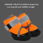 TLX-5691008 Reflective Adjustable Hiking Dog Boots in Orange, Durable Nylon, Sizes S/M/L/XL/XXL - Image 5