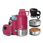 TLX-7356416 Portable Hydration System for Dogs - Stainless Steel, Manual, Waterproof, Outdoor Use, Lightweight, Rounded Shape - Image 3