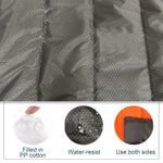 TLX-7394944 Waterproof Foldable Portable Towel for Dogs, Oxford Material, Black/Silver, 105x70 cm - Image 4