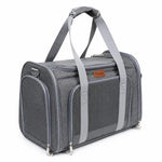 Load image into Gallery viewer, Foldable Oxford Portable Pet Carrier Bag Breathable Mesh Window Travel Cat Small Dog Carrier Lightweight Multi-Zipper OEM
