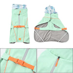 TLX-4281984 Reflective Waterproof Weather Resistant Jacket for Dogs - Mint Green, Blue, Sizes 8"-20 - Image 5
