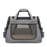 TLX-9846784 Foldable Portable Dog Car Seat Carrier for Travel - Lightweight Oxford Material, Zipper Closure, Quadrate Shape - Image 6