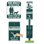 TLX-8568832 Dog Waste Kit with Iron and Galvanized Steel Construction, Includes 4 Dog Poop Bags and Can Liner, Lightweight and Easy to Clean - Image 7