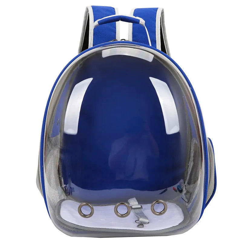 Space Capsule Breathable Oxford Pet Backpack Carrier Portable Travel Bag for Small Medium Dogs Cats Outdoor Walking