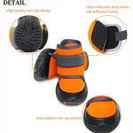 TLX-5691008 Reflective Adjustable Hiking Dog Boots in Orange, Durable Nylon, Sizes S/M/L/XL/XXL - Image 4