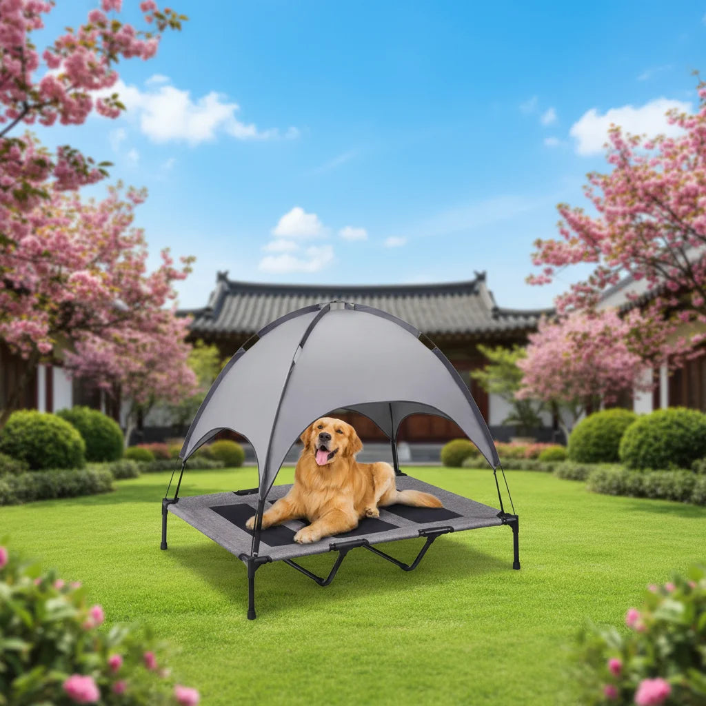 Waterproof breathable mesh portable shade shelter for dogs