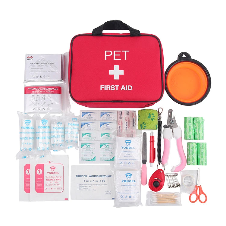 Waterproof portable trail repair kit for dogs