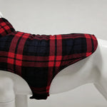 TLX-4314752 Weather Resistant Fleece Jacket for Dogs, Checkered Pattern, Waterproof and Windproof, Size L - Image 4